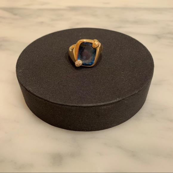 Pomellato Ritratto Topaz & Diamond Ring - Picture 11 of 15